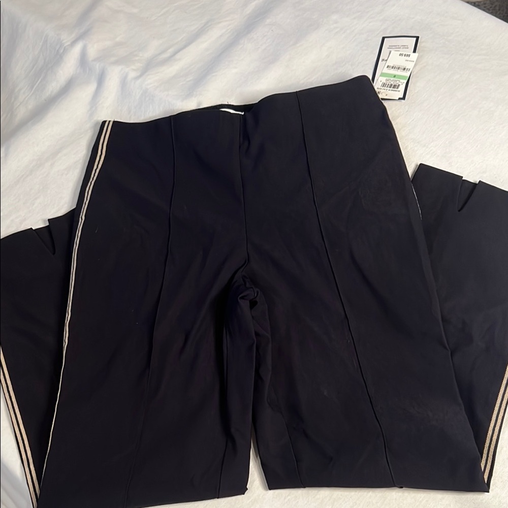 NWT- Charter Club Navy Trousers with Cream Accents - Picture 2 of 9